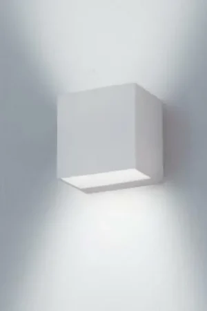 Compra Online NOBILE ILLUMINAZIONE APPLIQUE LED 2X9W LUCE CALDA 3000K COLORE BIANCO BA10/2A/3K/W