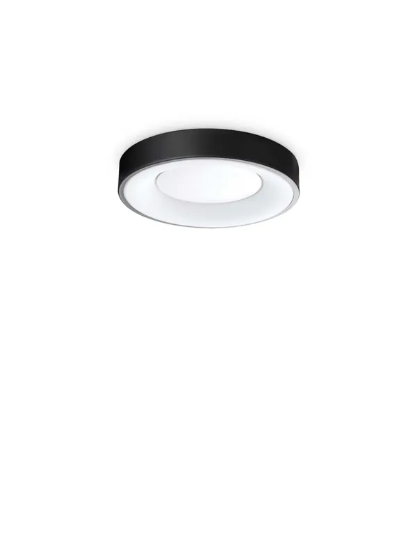 Plafoniera moderna a led design nero d.30cm DL1859 Super Prezzo