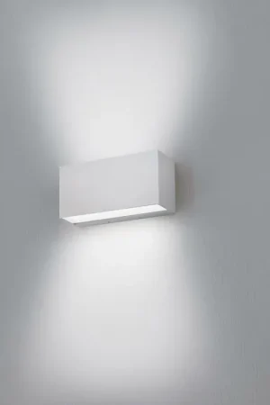 NOBILE ILLUMINAZIONE APPLIQUE LED BIEMISSIONE 2X15W LUCE CALDA 3000K COLORE GRIGIO BA20/2A/3K/G Saldi