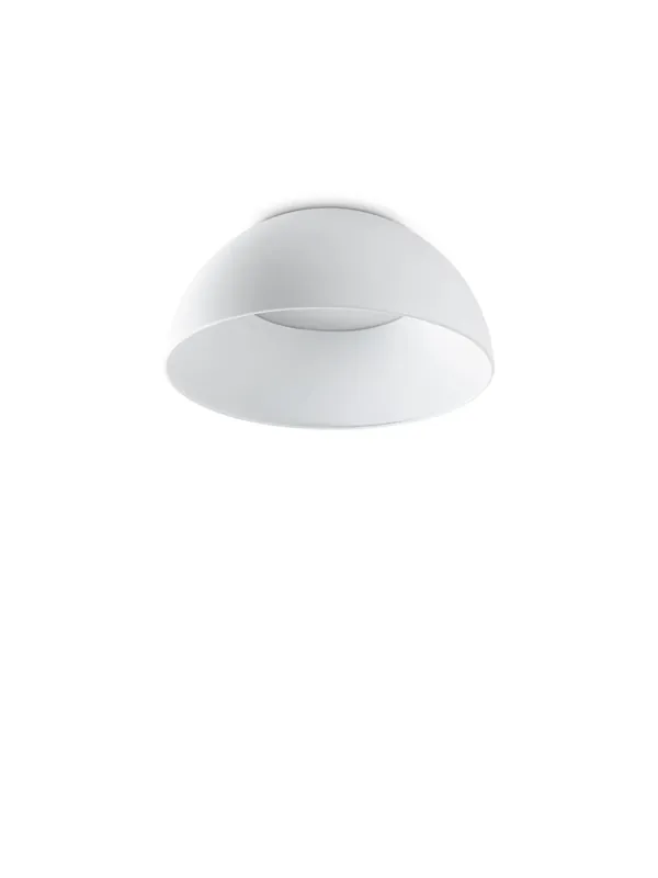 Plafoniera moderna a led design bianco cupola d.35cm DL1856 Direttamente Dal Produttore