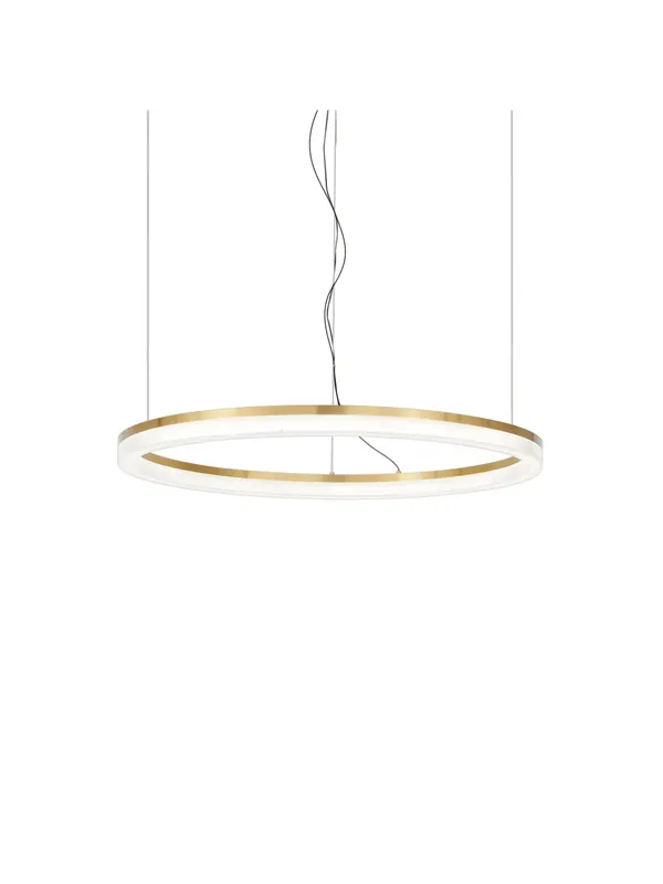 Lampadario a led moderno oro d.60cm DL1834 per soggiorno ufficio Offerta Limitata