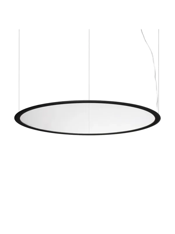 Lampadario a sospensione led moderno nero d.93cm DL1833 per soggiorno ufficio Saldi