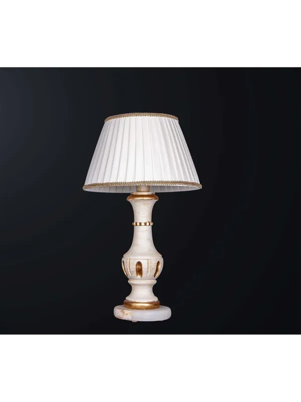Lumetto classico in legno e marmo a 1 luce BGA 3509-lp Solo Oggi