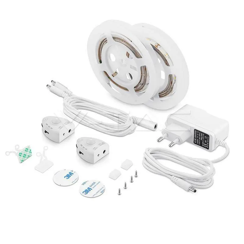 Pagamento Sicuro V-TAC KIT STRISCIA LED CON SENSORE DI MOVIMENTO 6W 1,2 METRI LUCE CALDA 3000K VT-8068 2550