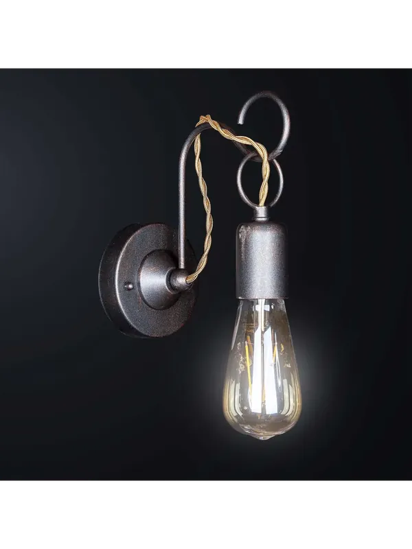Applique classico rustico vintage ruggine a 1 luce BGA 3508-a1 Subito Disponibile