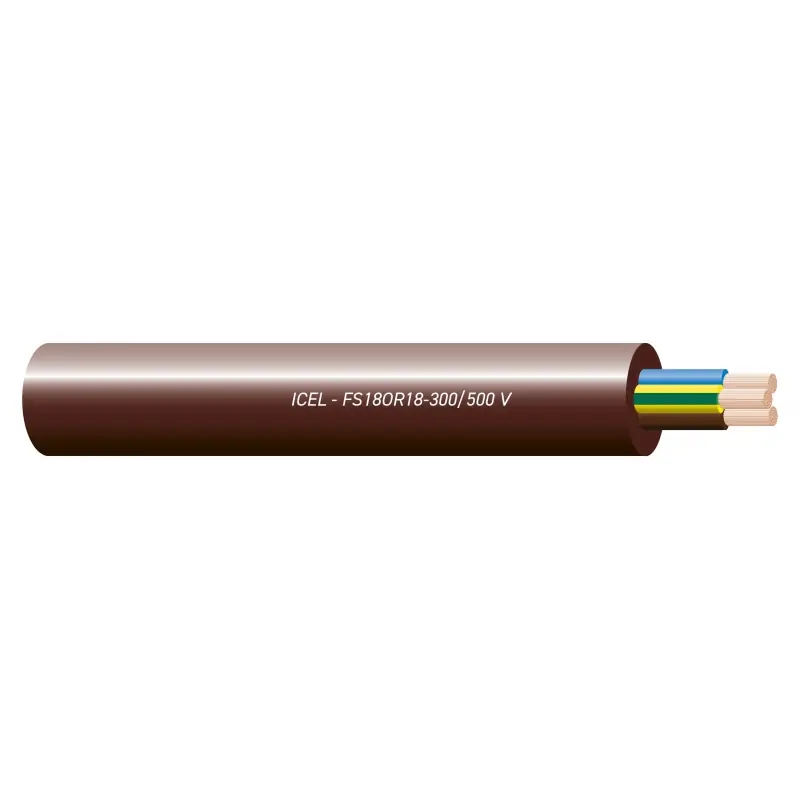 cavo tripolare 3 G 1,5 fror cpr fs18 gommato antifiamma marrone filo elettrico 1 metro fs18or183g1.51 Popolare