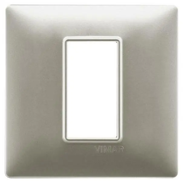 Prezzo Basso VIMAR PLANA PLACCA 1 MODULO NICHEL OPACO 14641.21