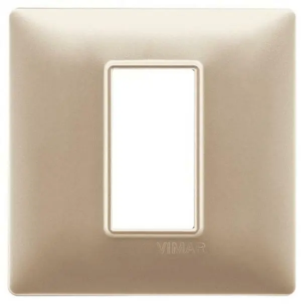 Non Perdere VIMAR PLANA PLACCA 1 MODULO CHAMPAGNE OPACO 14641.22