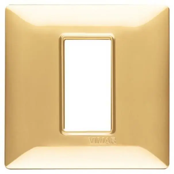 VIMAR PLANA PLACCA 1 MODULO ORO LUCIDO 14641.24 Vendita Finale