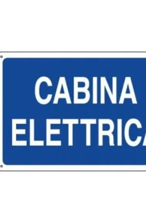 Cartello in alluminio Cartelli Segnalatori testo Cabina Elettrica - EF3139 Offerta Limitata