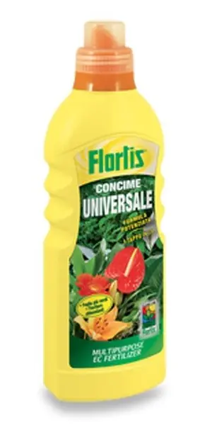 Professionale Florlis Concime Liquido Universale 1000ml – 1 Litro – Nutrimento Completo per Piante Verdi, Fiorite, da Interno e Terrazzo