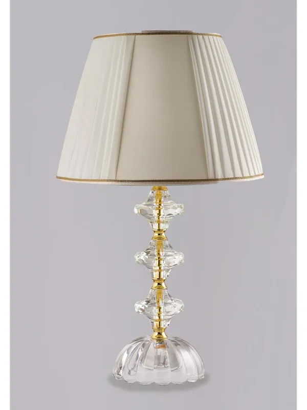 Lume grande classico in cristallo trasparente oro a 1 luce luxury lgt 143 Pagamento Sicuro