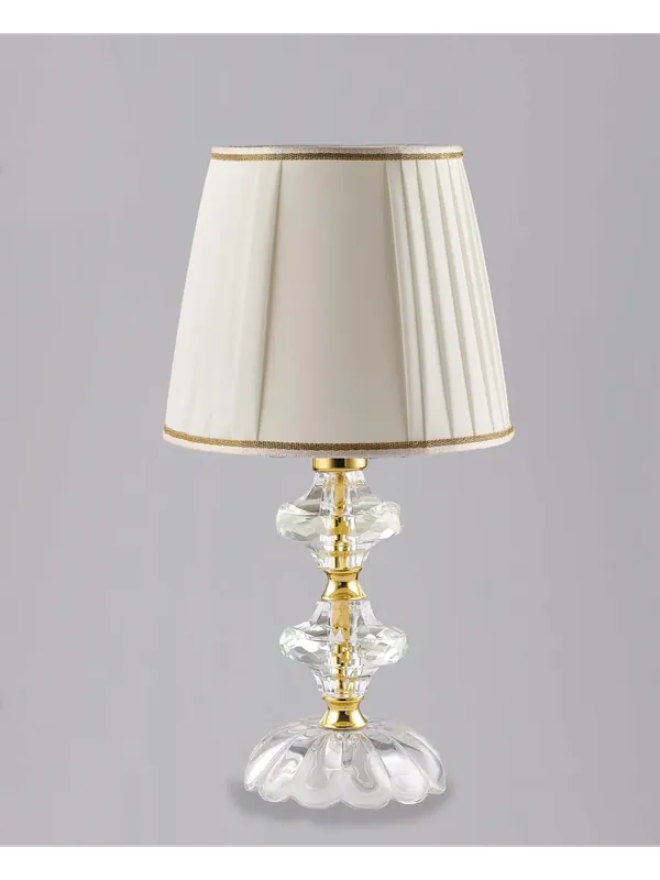Esclusivo Lumetto classico in cristallo trasparente oro a 1 luce luxury lgt 142