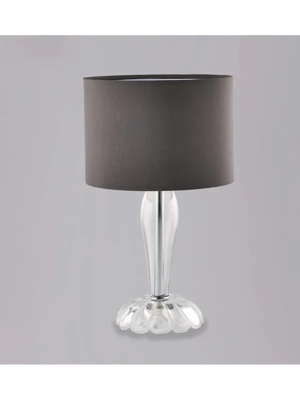 Lumetto classico in cristallo trasparente cromo a 1 luce luxury lgt 136 Più Venduto