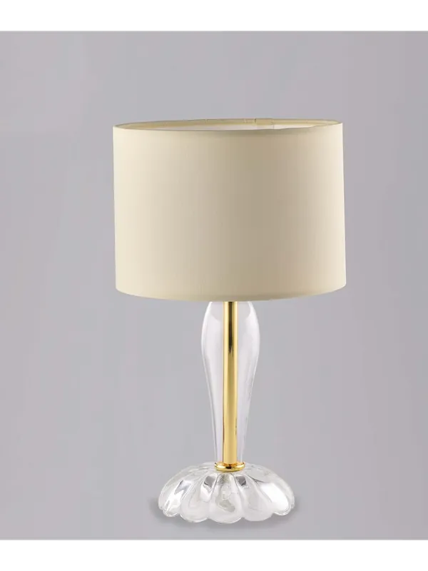 Lumetto classico in cristallo trasparente oro a 1 luce luxury lgt 133 Ordina Subito