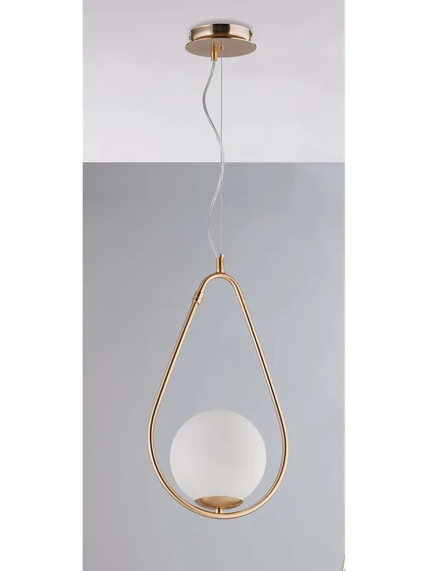 Ultima Occasione Lampadario a sospensione moderno con sfera design oro 1 luce luxury lgt 119