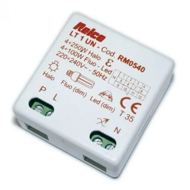 RELCO VARIALUCE REGOLATORE UNIVERSALE A PULSANTE 250W 230V RM0540 Miglior Prezzo