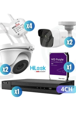 Kit videosorveglianza dvr hd 4canali 4 telecamere 1tb by hikvision Compra Online