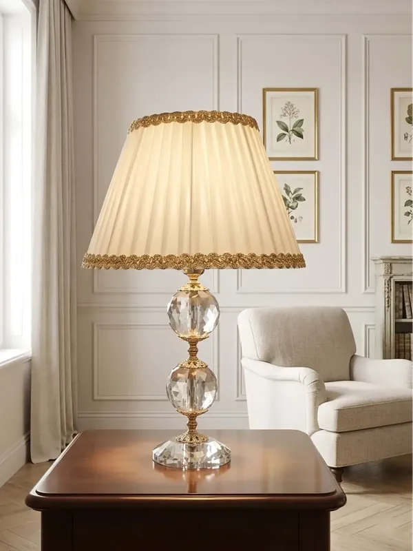 Popolare Lume grande classico in cristallo trasparente oro a 1 luce CL081
