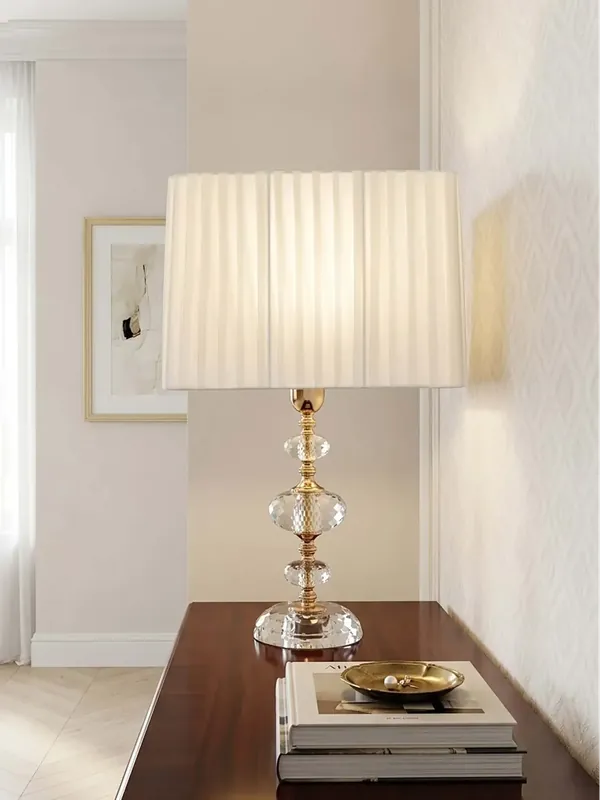 Lume grande classico in cristallo trasparente oro a 1 luce CL106 Di Tendenza