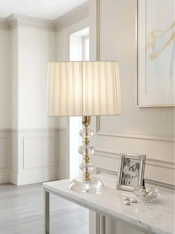 Ultime Pezzi Lumetto classico in cristallo trasparente oro a 1 luce CL105