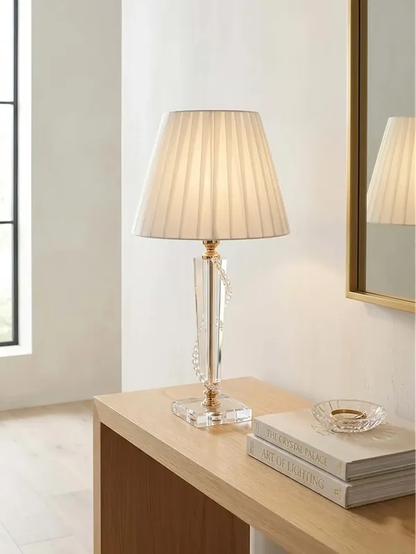 Offerta Del Giorno Lumetto classico in cristallo trasparente oro a 1 luce CL070