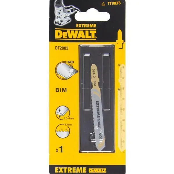 DEWALT LAMA PER SEGHETTO ALTERNATIVO STANDARD PER METALLO E INOX 4MM DT2083-QZ Occasione Imperdibile