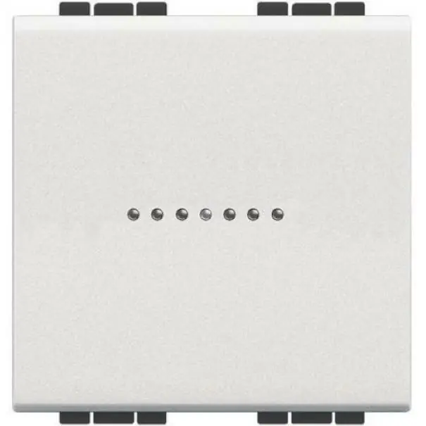 BTICINO LIVINGLIGHT DEVIATORE ASSIALE 1 POLO 10A 2 MODULI BIANCO N4053M2N Soddisfatti O Rimborsati