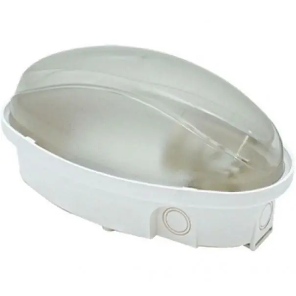FANTON PLAFONIERA OVALE PANDA MIDI 12W CALOTTA IN POLICARBONATO OPALINO IP65 62720 62720L Occasione Imperdibile