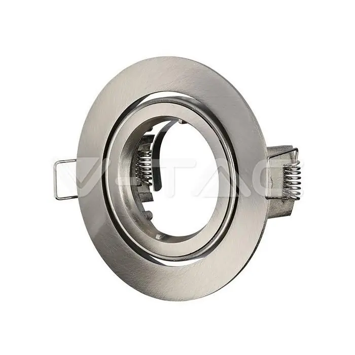 Corpo faretto rotondo V-tac 1xGU10 95x32mm argento VT-775 - 3646 Offerta Speciale