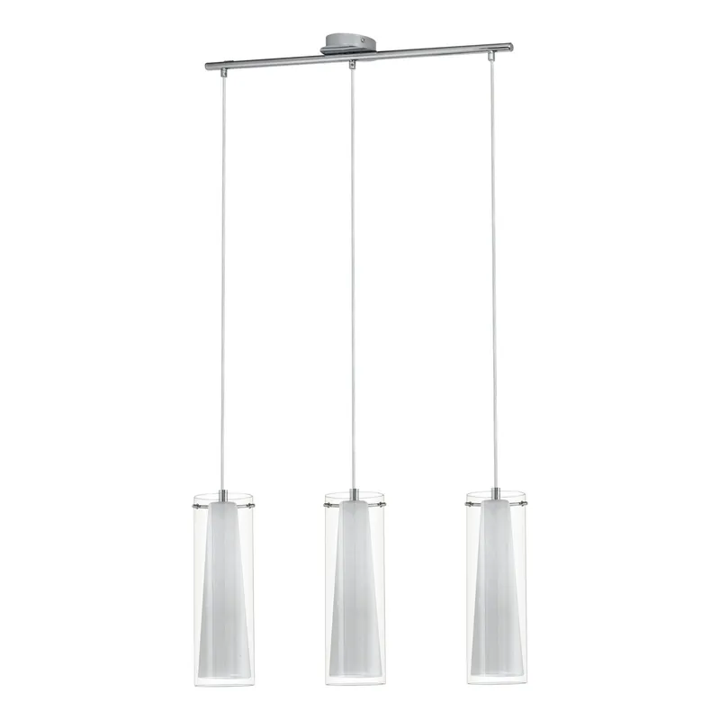Sospensione Eglo Pinto 3xE27 max 40W cromo - 89833 Non Perdere