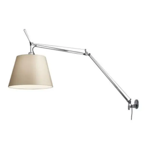 Lampada da parete led Artemide Tolomeo Mega 31W 2700K alluminio - 0761W10A Saldi