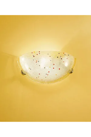 Applique in vetro con murrine colorate 1 luce DP318 Offerta