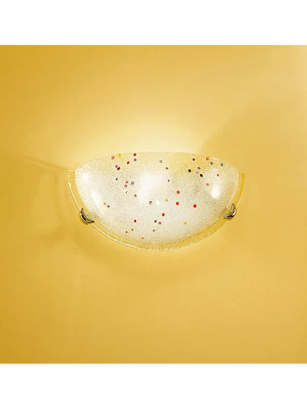 Applique in vetro con murrine colorate 1 luce DP318 Offerta