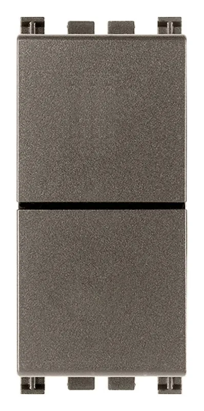 Economico Due Pulsanti Vimar Indipendenti NO+NO 10 A, Serie Arkè Metal - 19066.M