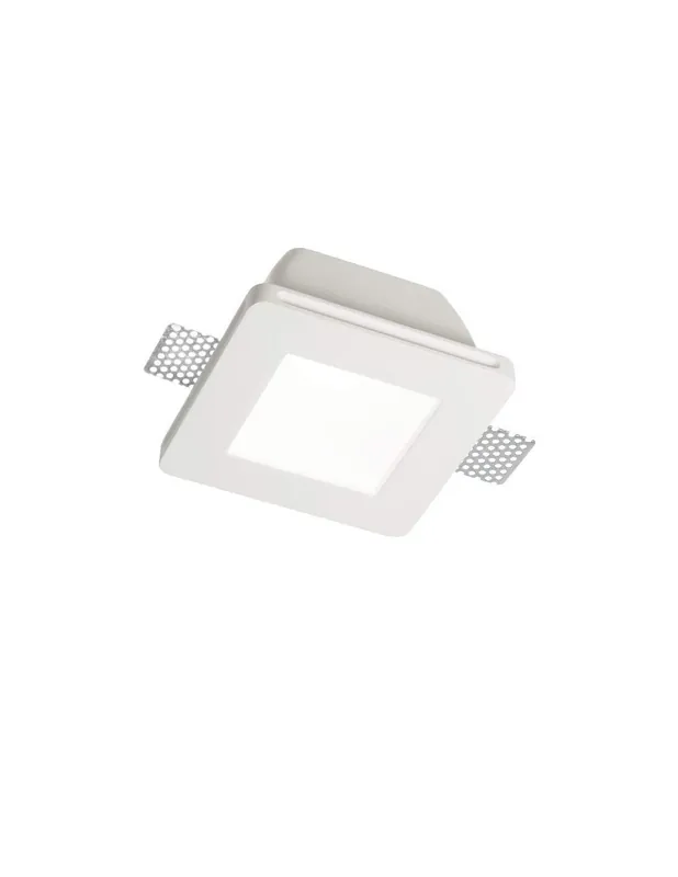 Ideal Lux Samba Square D77 faretto gesso da incasso con vetro Promozione