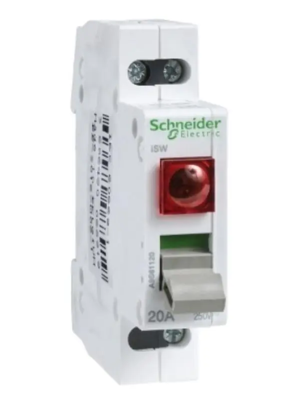 Nuovo Arrivo Interruttore sezionatore Schneider Electric Acti9 iSW 2P 32A con spia - A9S61232