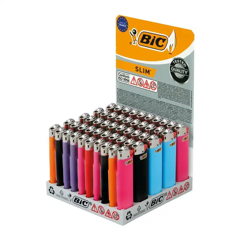 Accendino gas Medio slim 1Pz. Colore Assortito BIC - ACCEND BIC MEDIO B1 A Buon Prezzo