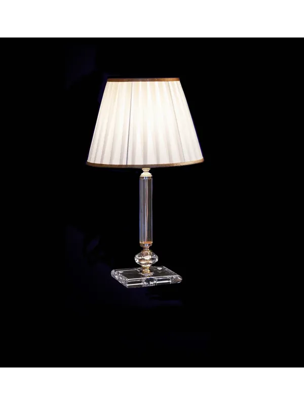 Ultime Pezzi Lumetto classico in cristallo trasparente oro a 1 luce CL017