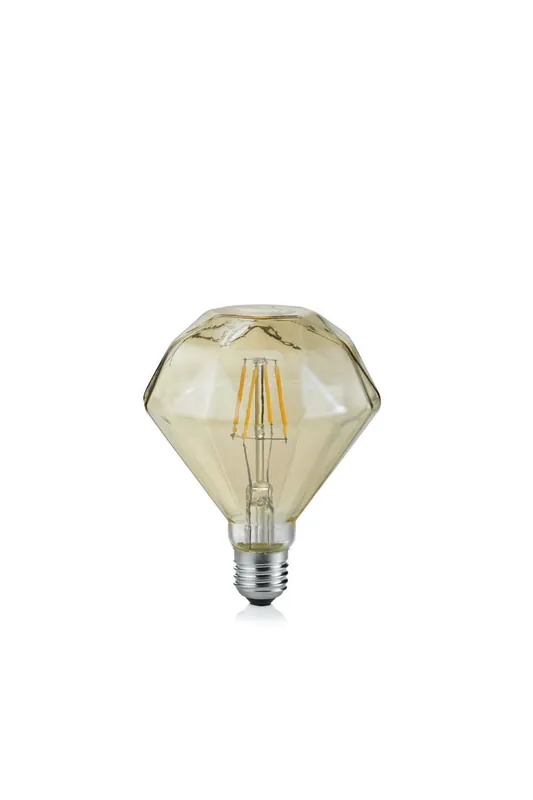 LAMPADINA LED CON FILAMENTO E27 DIAMANTE ANTICATA D.11,5 H.13,8 Occasione Imperdibile