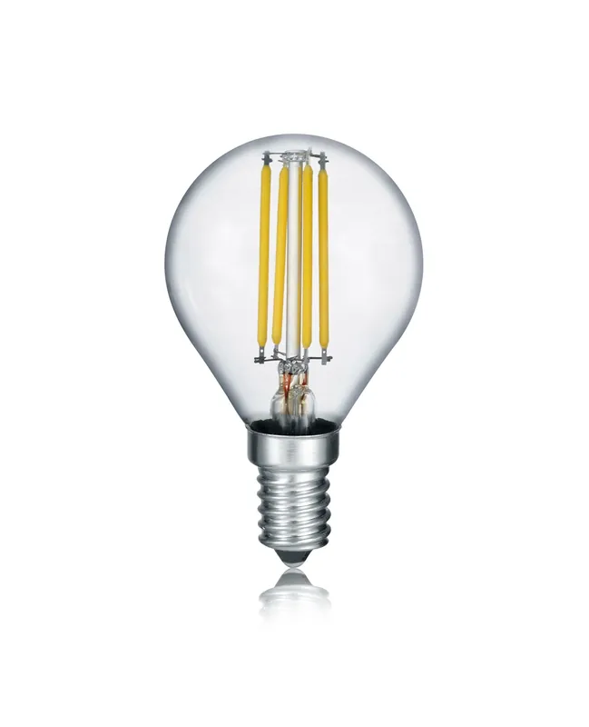 A Buon Prezzo LAMPADINA LED PALLINA CON FILAMENTO E14 TRASPARENTE 5 INTENTouchdimmerTA‘