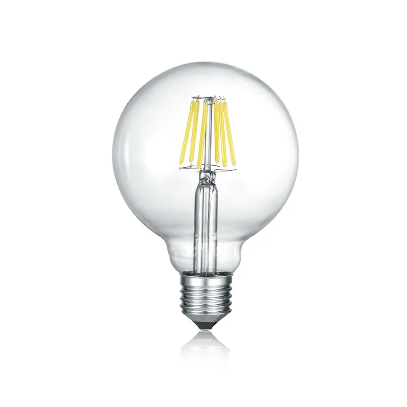 LAMPADINA LED SFERA CON FILAMENTO E27 TRASPARENTE 5 INTENTouchdimmerTA‘ D.9,5 Occasione