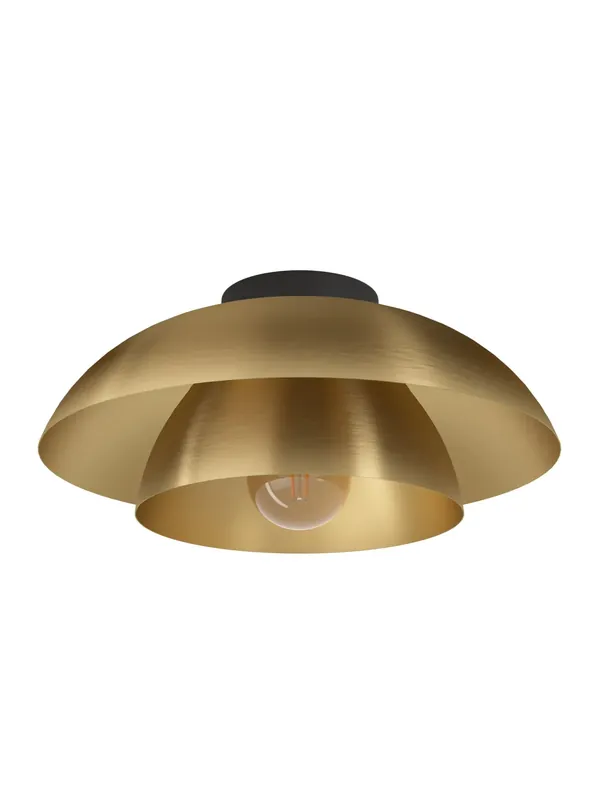 Plafoniera moderna design oro spazzolato a 1 luce GL1758 Non Perdere