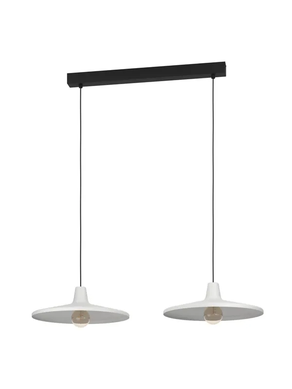 Lampadario a sospensione moderno design metallo grigio 2 luci GL1755 Esclusivo