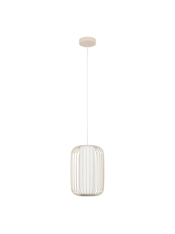 Offerta Speciale Lampadario a sospensione moderno tessuto design tortora 1 luce GL1748
