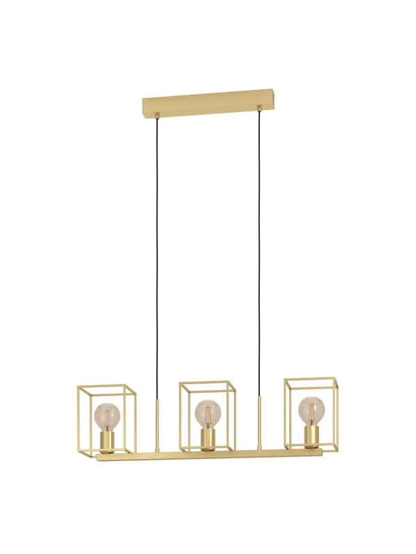 Lampadario a sospensione moderno design oro 3 luci GL1746 Soddisfatti O Rimborsati