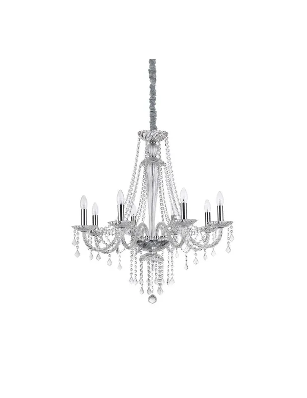 Nuova Collezione Ideal Lux Amadeus SP8 lampadario classico soggiorno a 8 luci E14 40W