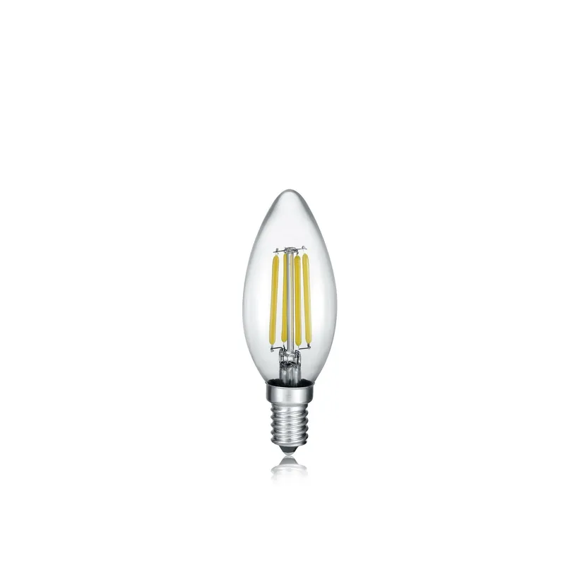 LAMPADINA LED OLIVA CON FILAMENTO E14 TRASPARENTE 5 INTENTouchdimmerTA‘ Promo Stagionale