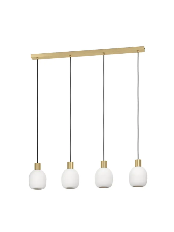 Lampadario a sospensione moderno oro spazzolato a 4 luci GL1734 Prezzo Scontato