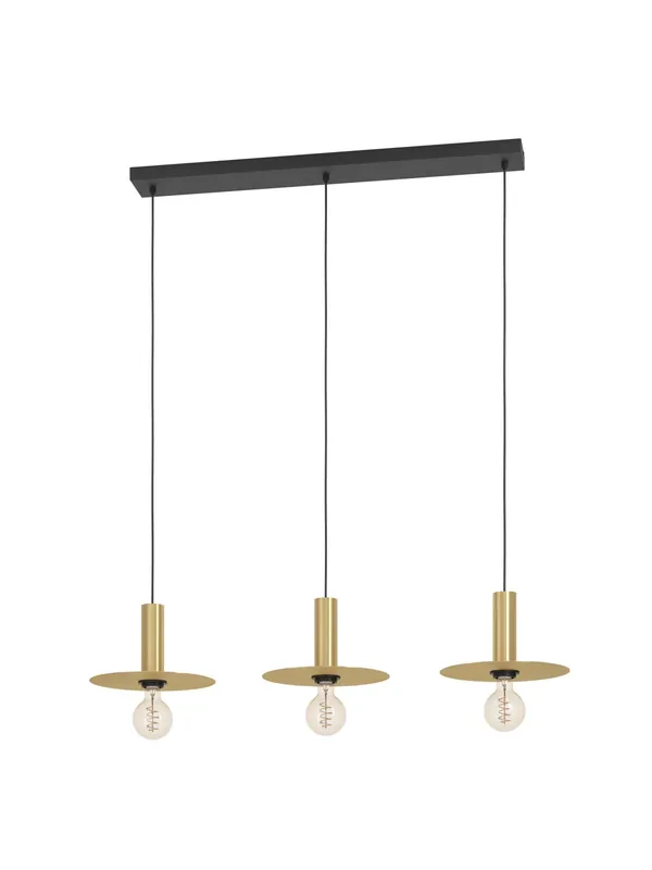 Lampadario a sospensione moderno in metallo oro a 3 luci GL1729 Prezzo Scontato